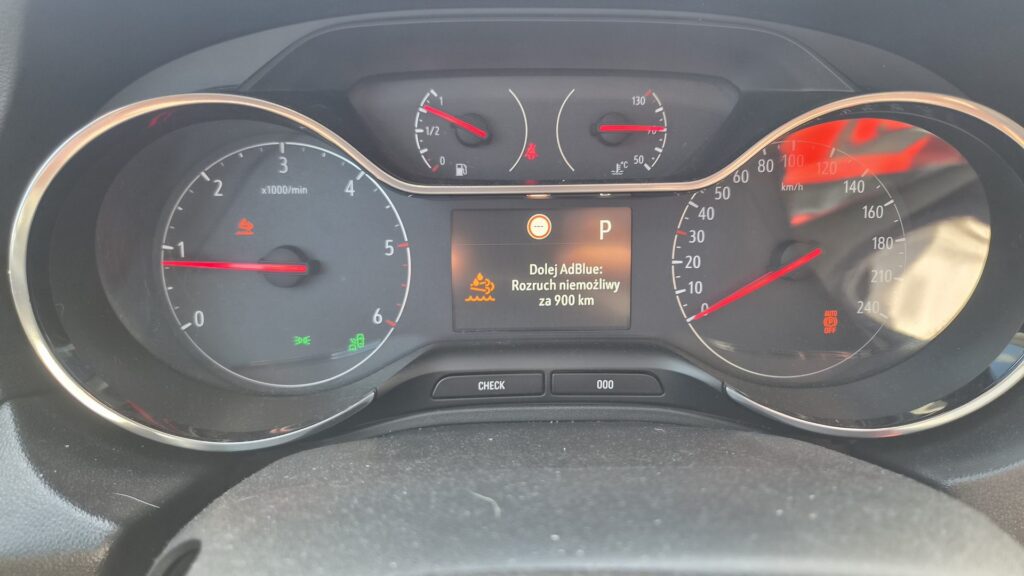 adblue komunikat deska rozdzielcza